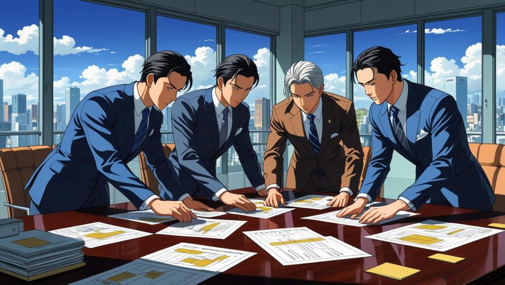 アニメ風)日本人の超優秀なファイナンシャルプランナーたち