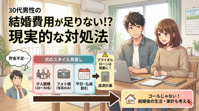 結婚費用が足りない場合の現実的な対処法