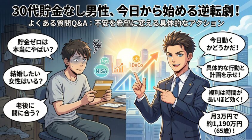 よくある質問——30代貯金なし男性が気になるQ&A