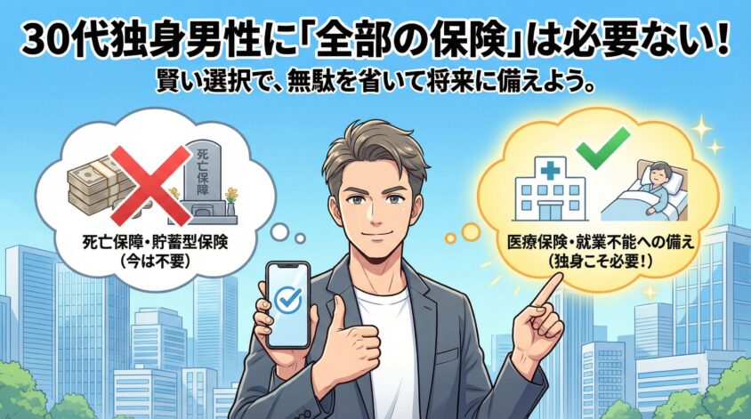 結論から言う：30代独身男性に「全部の保険」は必要ない