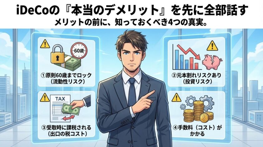 iDeCoの「本当のデメリット」を先に全部話す