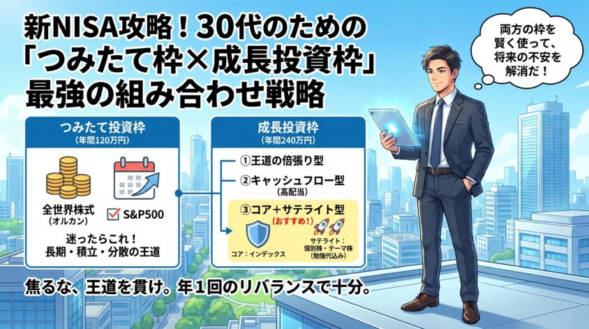 新NISAは「つみたて枠×成長投資枠」の総合戦略で決まる