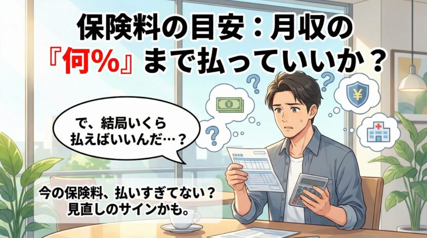 保険料の目安：月収の何%まで払っていいか