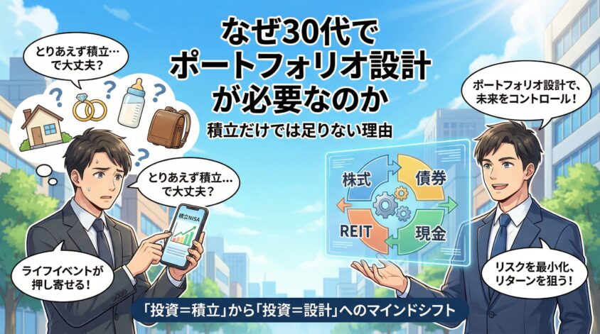 なぜ30代でポートフォリオ設計が必要なのか——積立だけでは足りない理由