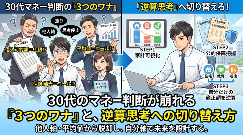 30代のマネー判断が崩れる「3つのワナ」と、逆算思考への切り替え方
