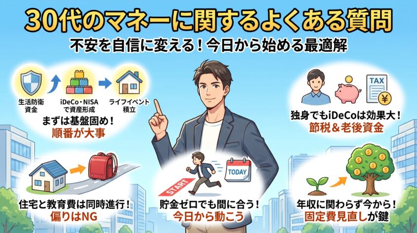 30代のマネーに関するよくある質問