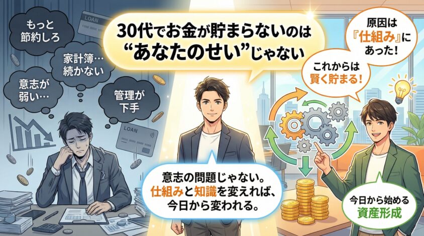 30代でお金が貯まらないのは"あなたのせい"じゃない