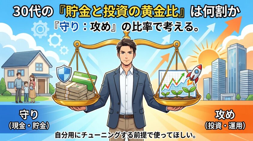 30代の「貯金と投資の黄金比」は何割か