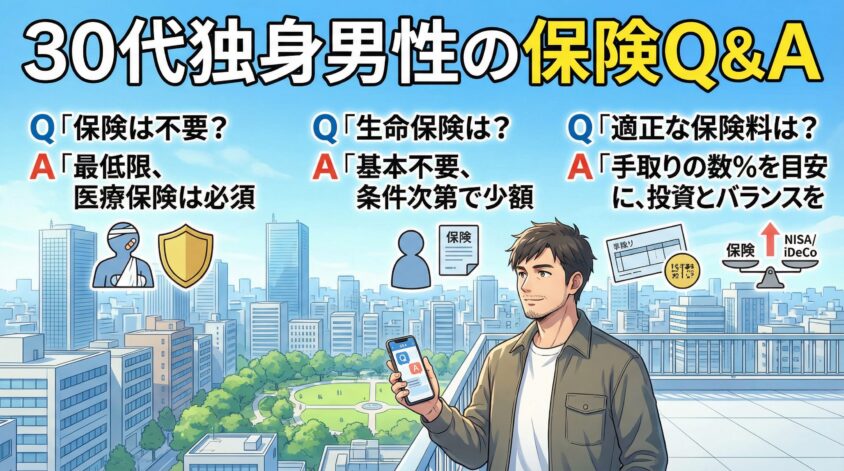 よくある疑問：30代独身男性の保険Q&A