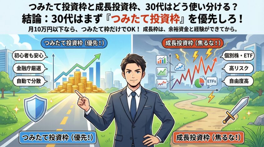 つみたて投資枠と成長投資枠、30代はどう使い分ける?