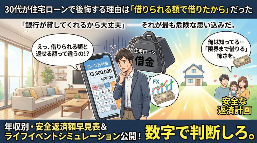30代が住宅ローンで後悔する理由は「借りられる額で借りたから」だった