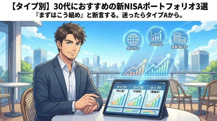 【タイプ別】30代におすすめの新NISAポートフォリオ3選
