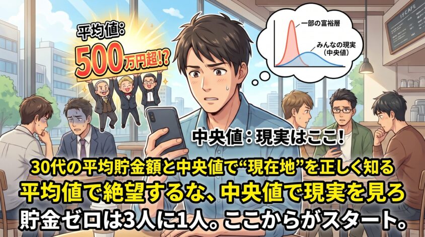 30代の平均貯金額と中央値で"現在地"を正しく知るß