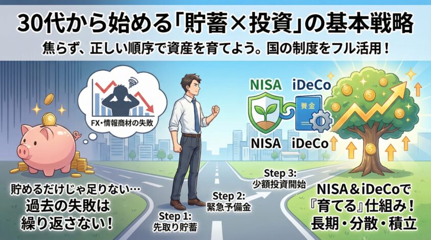 貯めるだけじゃ足りない——30代から始める「貯蓄×投資」の基本戦略
