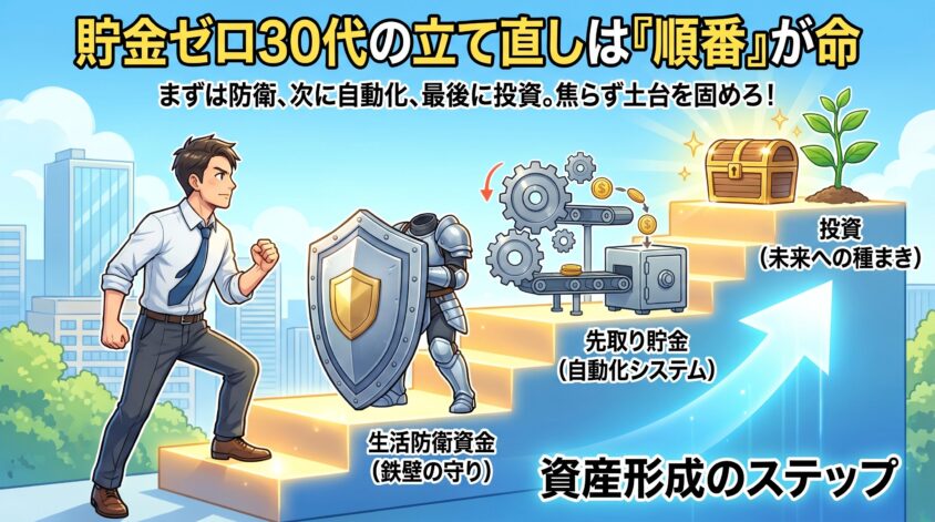 貯金ゼロ30代の立て直しは「順番」が命