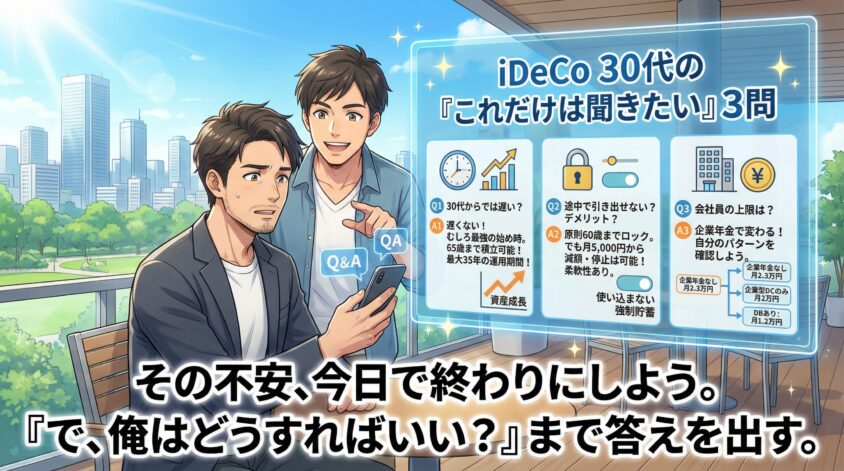 よくある質問(FAQ):iDeCo 30代の「これだけは聞きたい」3問