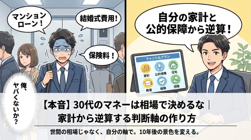 【本音】30代のマネーは相場で決めるな｜家計から逆算する判断軸の作り方