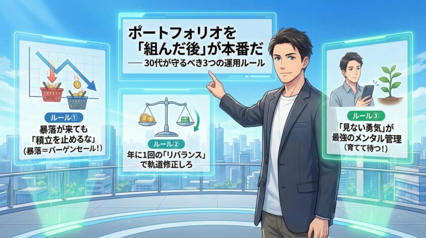 ポートフォリオを「組んだ後」が本番だ ― 30代が守るべき3つの運用ルール