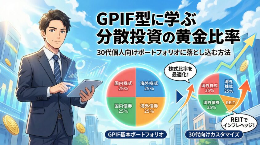 GPIF型に学ぶ分散投資の黄金比率——30代の個人向けポートフォリオに落とし込む方法