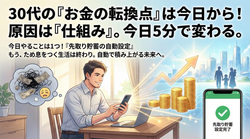 まとめ:原因を知った今日が、30代の「お金の転換点」になる