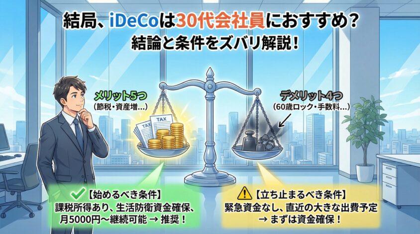 結局、iDeCoは30代会社員にとっておすすめできるのか?