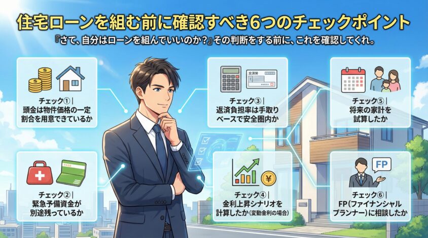 住宅ローンを組む前に確認すべき6つのチェックポイント